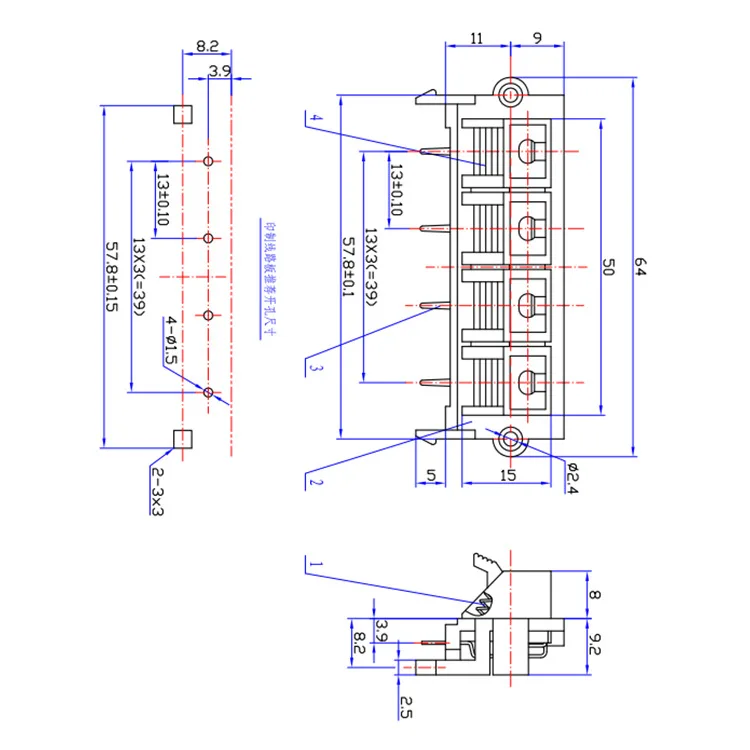 2 قطعة/الوحدة WP WP4-19 مكبر للصوت سلك كليب الصوت سلك كليب جاك المقبس 4 بت الربيع محطة التبديل الشيخوخة اختبار كليب