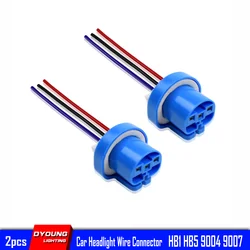 2-10Pcs Hid Relay 9004 9007 H/L HB1 HB5 Bulb Base Socket Lamp Holder Led Headlight Connector High Temperature Resistant Plastic