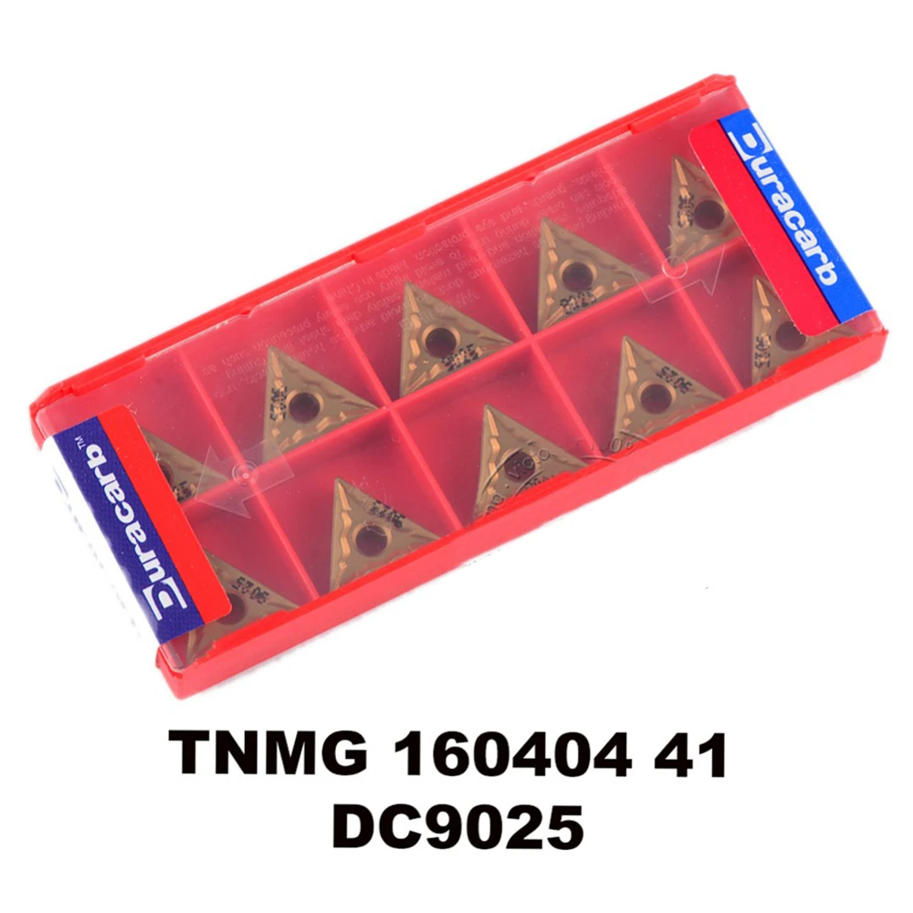 

Duracarb TNMG 160404 -41 DC9025 для получистовой отделки P15 ~ P35, стальная токарная вставка из карбида вольфрама, инструмент с ЧПУ TNMG 160404