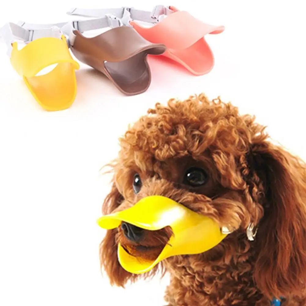 

Dog Anti Bite Duck Mouth Shape Dog Muzzle Silicone Cute Duck Silicone Muzzle Mask Stop Barking Muzzle Training Accessories