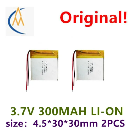 2 Chiếc 453030 3.7V 300MAh 403030 503030 Polymer Lithium Pin Đồng Hồ Ban 483030 Nhà Hàng Hải Đồ Chơi Loa