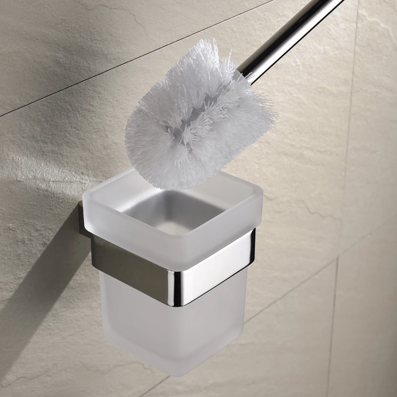 SUS 304 In Acciaio Inox Attrezzatue E Accessori Per Il Bagno Set Chrome Robe Gancio Toilet Brush Holder Carta Asciugamano Bar Accessori Per il Bagno