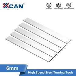 XCAN 6mm High Speed Steel Turning Tools  CNC Lathe Turning Tool Bar White Steel CNC Lathe Machining tools