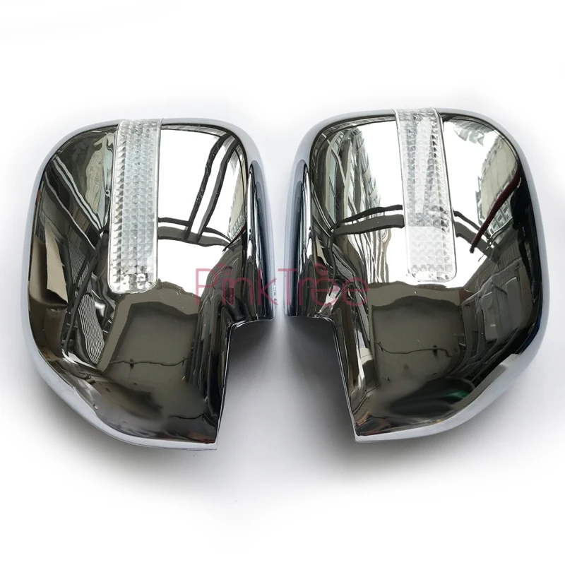 1998-2007 Accessory For Toyota Land Cruiser 100 LC100 For Lexus LX470 Chrome Side Wing Mirror Cover With LED Lamp Tuning