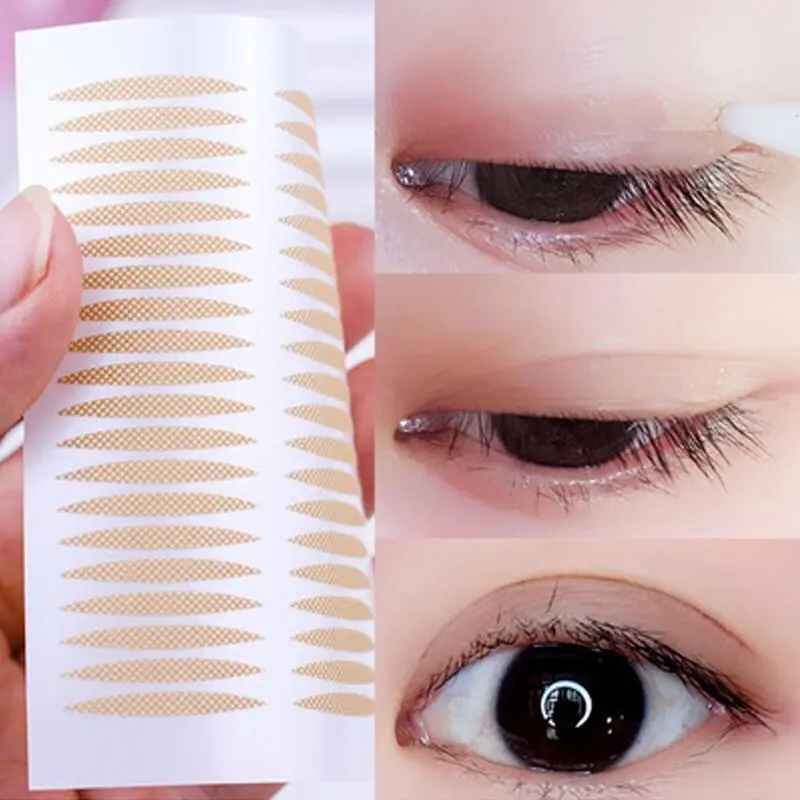 eyelid correction tape mesh Eyelid Stripe Big eyes Invisible double fold eyelid shadow sticker Double eyelid lifting strip