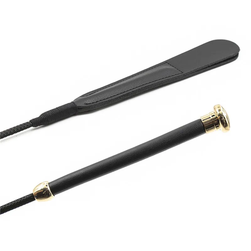 64CM Real Leather Riding Crop Corium Whip with Genuine Leather Top Premium Quality Crops Equestrianism Horse Crop