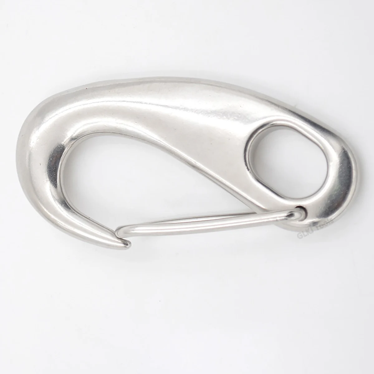 1pcs 304 Stainless Steel Snap Hook Lock Spring Buckle Key Ring Carabiner Wire Rope Accessories M30 M40 M50 M70 M100