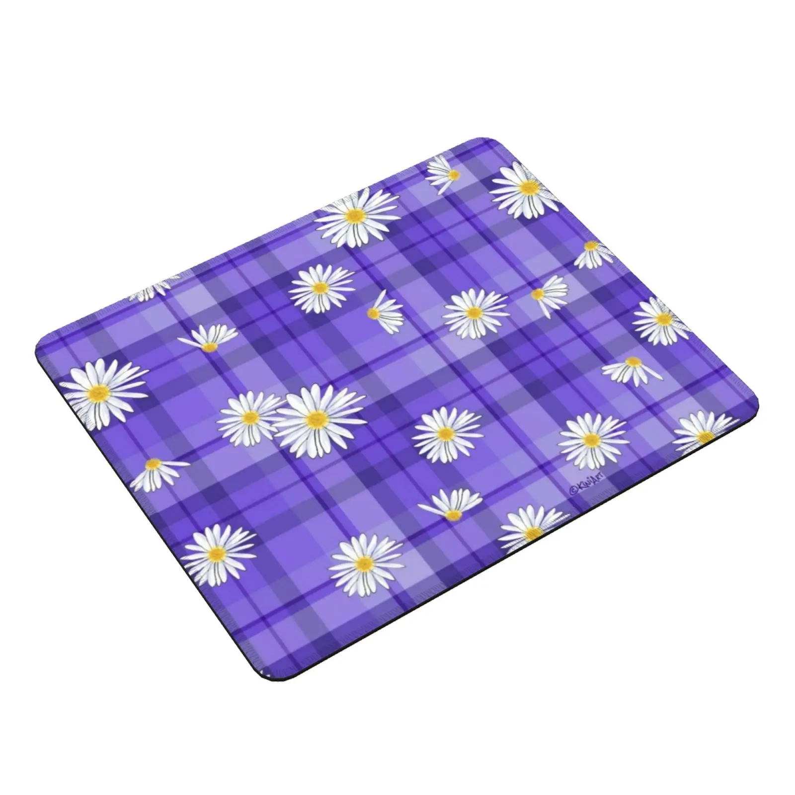 Purple Daisy Craze Mouse Pad 1377 Purple Blue Daisy Daisies Flower Floral Flowers Kiniart