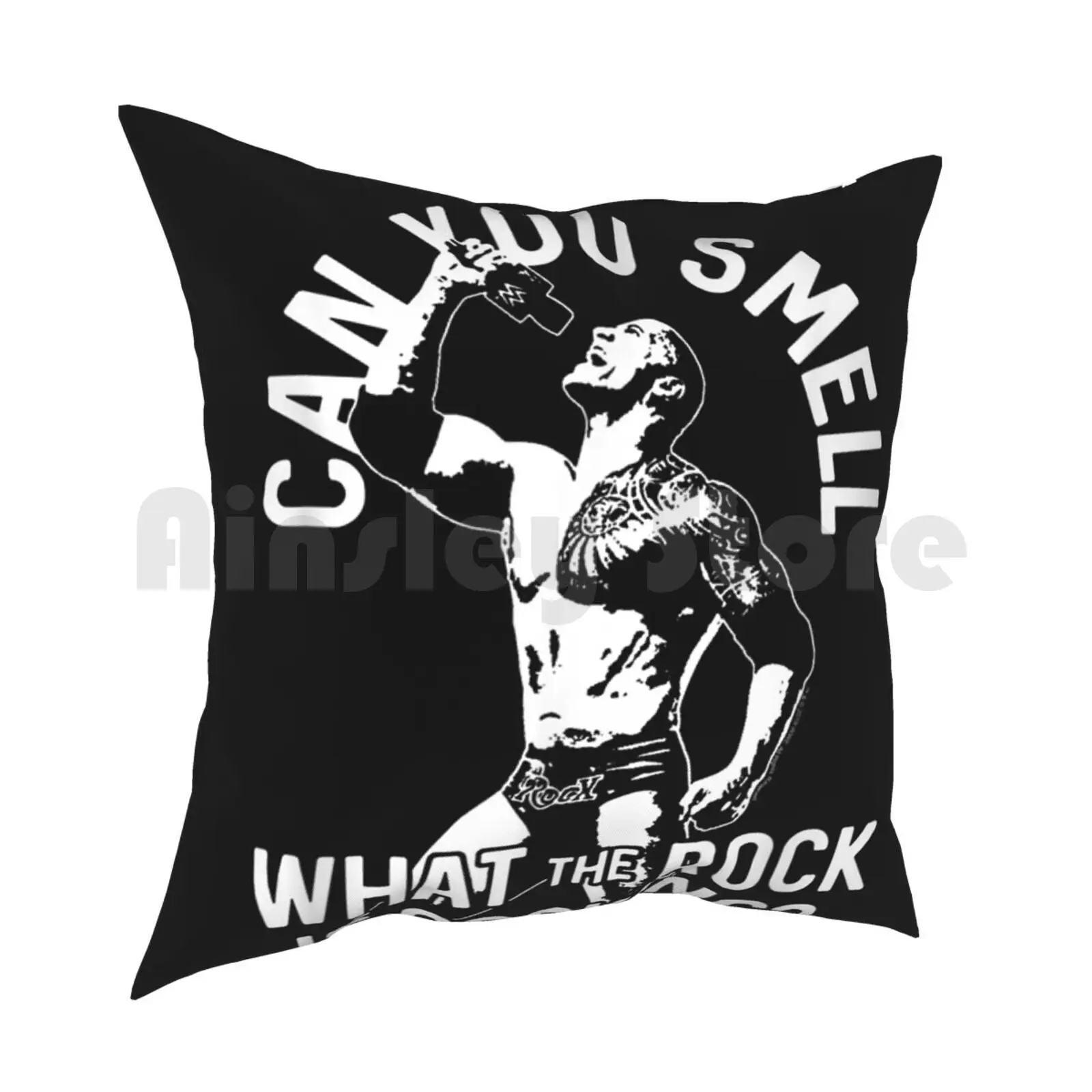 W.W.E. Can You Smell What The Rock Is Cooking Pillow Case Printed Home Soft DIY Pillow cover W W E Wrestling Wwf Njpw Nwa