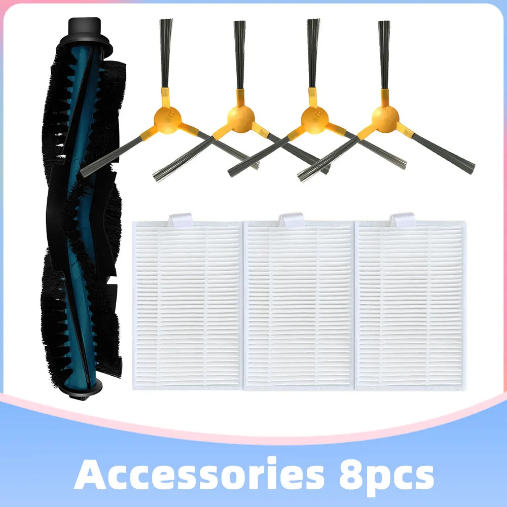 Replacemnet moosoo RT30 / 40/50ロボット掃除機メインサイドブラシとhepaフィルタースペアパーツ