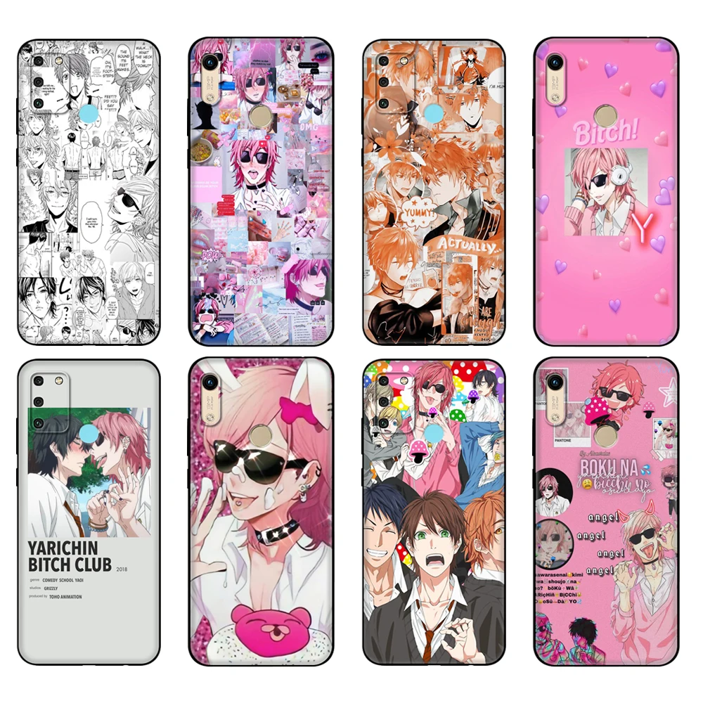 Black tpu Case For Honor 8a Prime 8s 9 10X Lite 9A 9C 9X Premium Pro 9S Case Cover Anime Yarichin