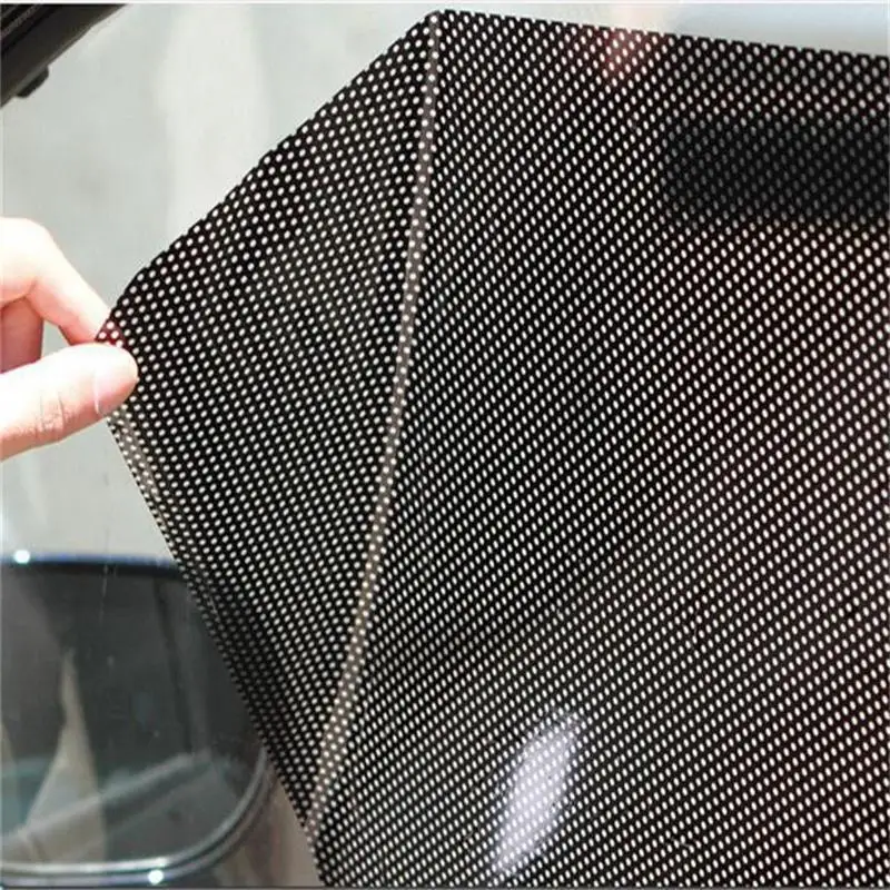 2Pcs Car Sunshade Stickers Static Electrostatic Window Sun-shading Stickers Sun Block Car Rear Windows Side Blocks Cover Film