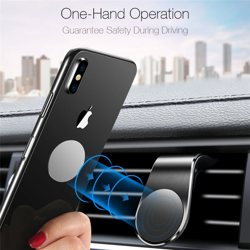 360 Metal Magnetic Car Phone Holder Stand For Lada Granta Vaz Kalina Priora Niva Samara 2 2110 Largus 2109 2107 2106 4x4