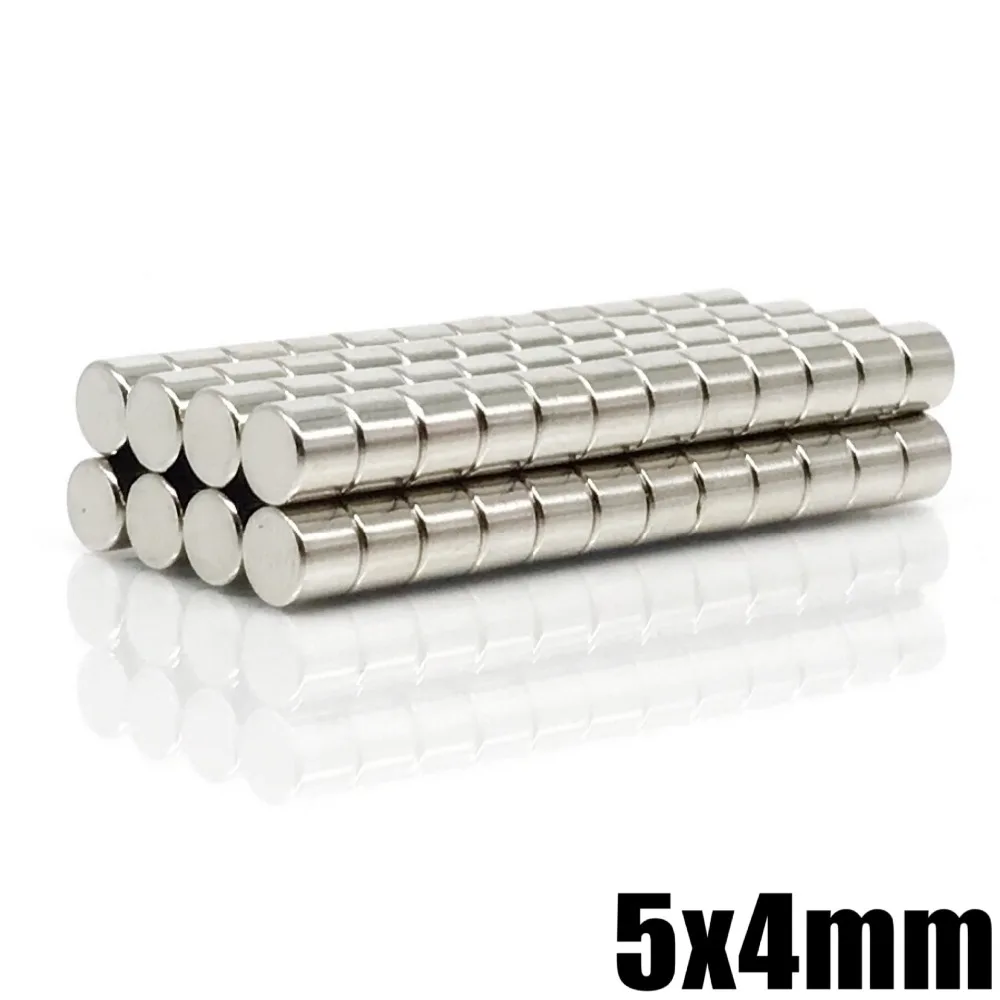 

20/50/100/500/1000/2000pcs 5X4 mm Permanent NdFeB Strong Powerful Magnet N35 Round Magnets 5x4mm Neodymium Magnet Dia 5*4 mm