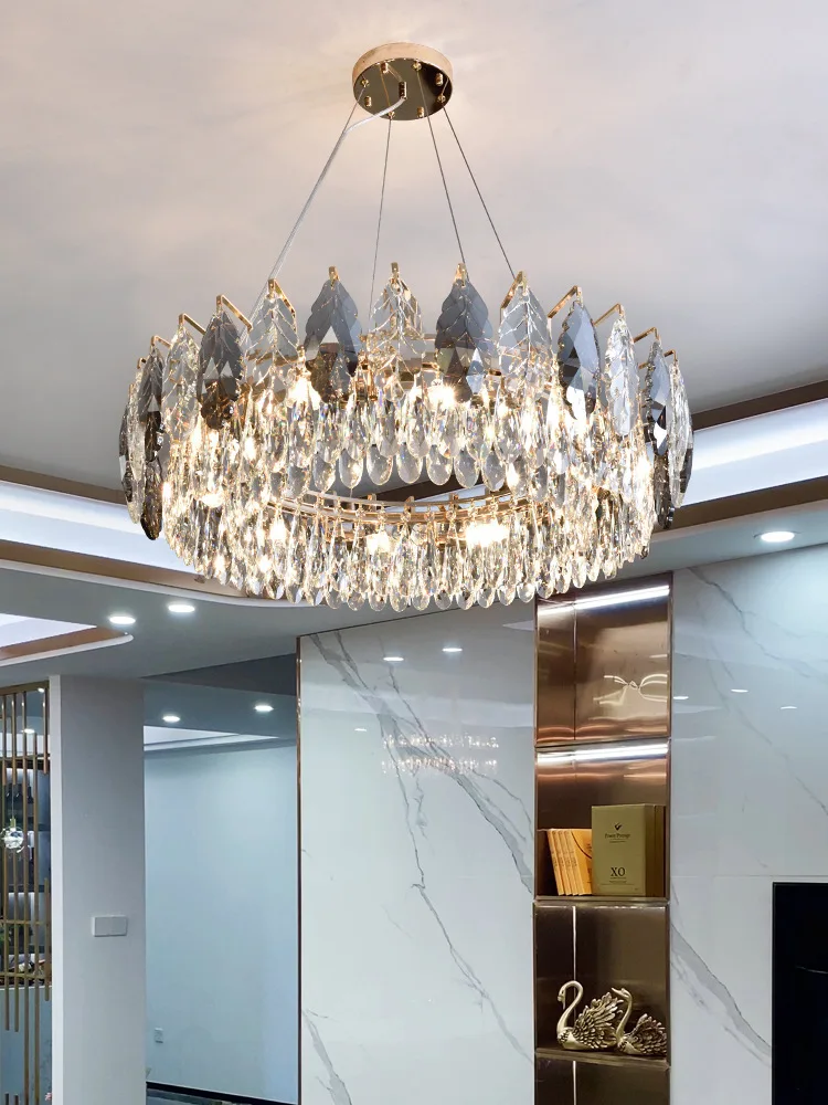 

2021 New Creativity Chandeliers K9 Crystal Pendant Light Luxury Indoor Decorat LED E14 AC110V AC220V For Living Room Bedroom