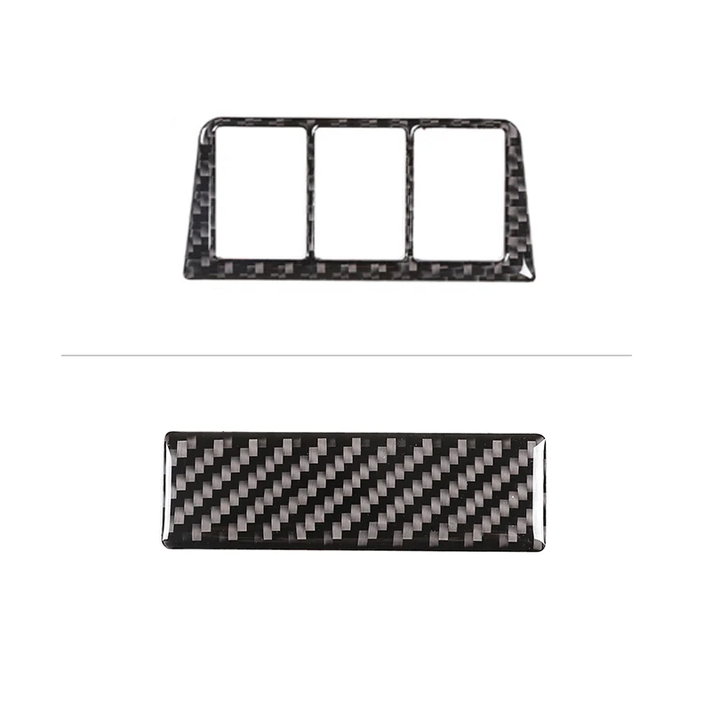 Car Interior Headlight Switch Button Cover Carbon Fiber Stickers For Toyota Rav4 RAV 4 2006 2007 2008 2009 2010 2011 2012