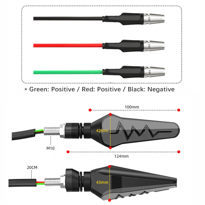 1/2 para uniwersalny motocykl włącz sygnał świetlny motocykl wskaźnik Led DRL hamulca Flash dla Honda dla Yamaha dla Kawasaki 12V