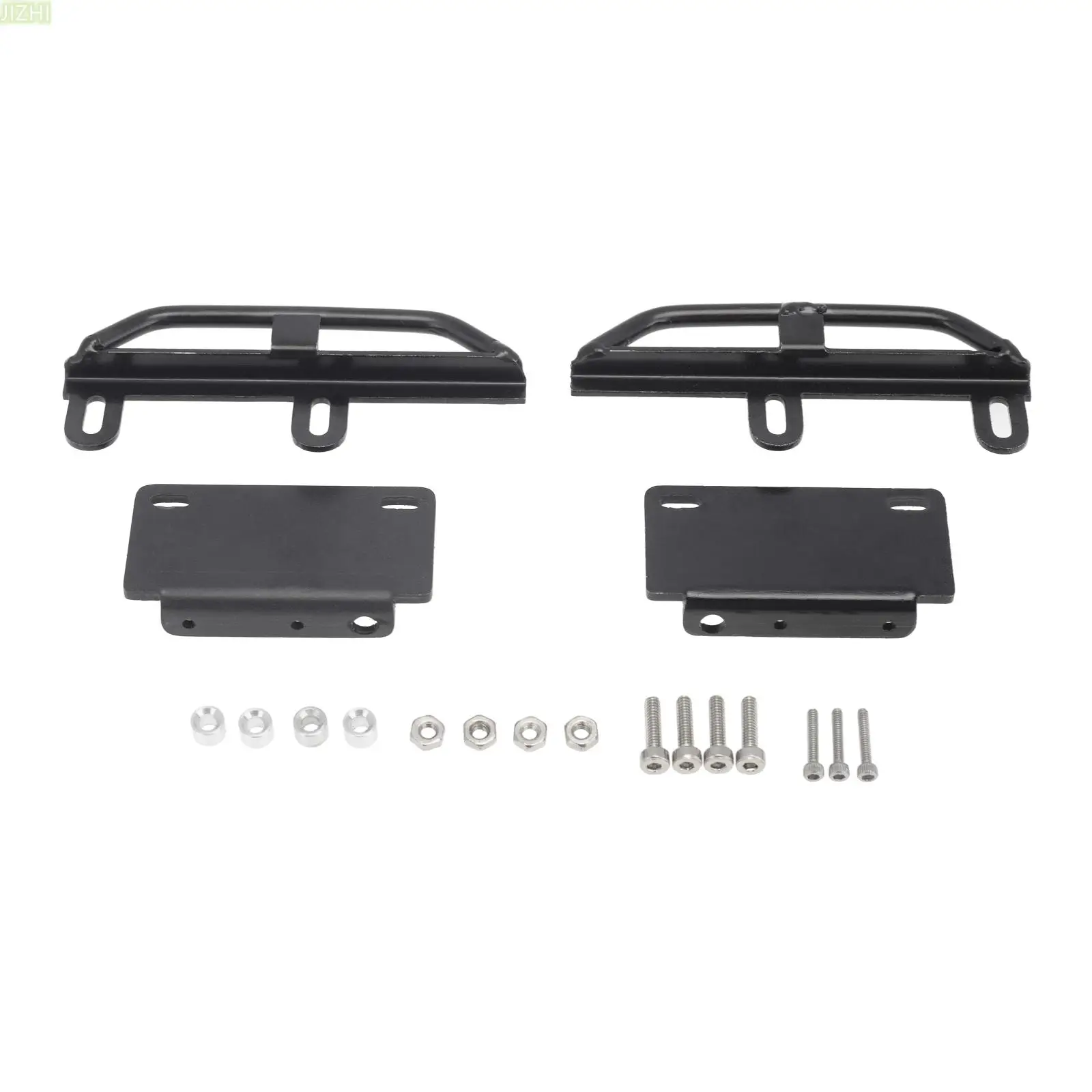 1Pair Black Durable 1/24 Metal RC Car Side Pedal Rock Sliders Replacement Parts For Axial SCX24 90081