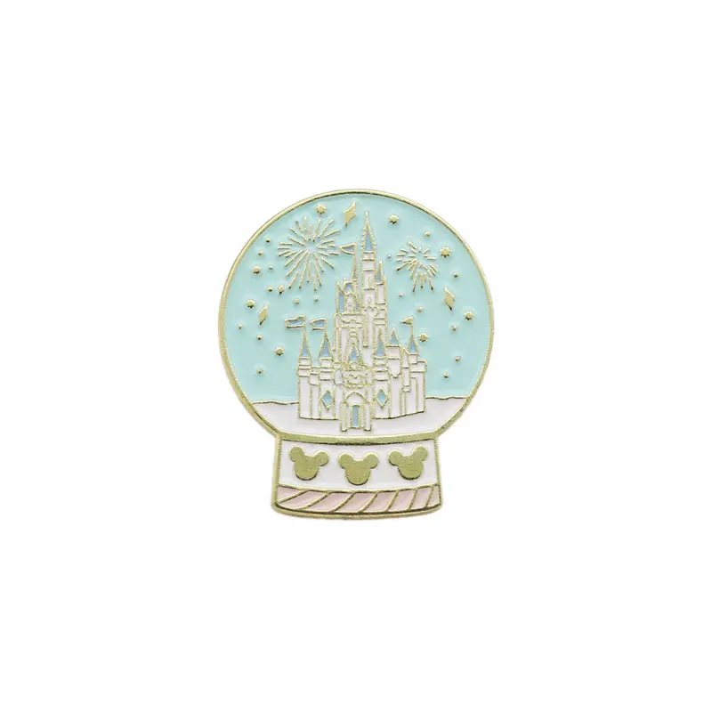 Custom Brooch Cute Castle Crystal Ball Metal Cartoon Badge Hard Enamel Pin Can be Customized with Your Logo