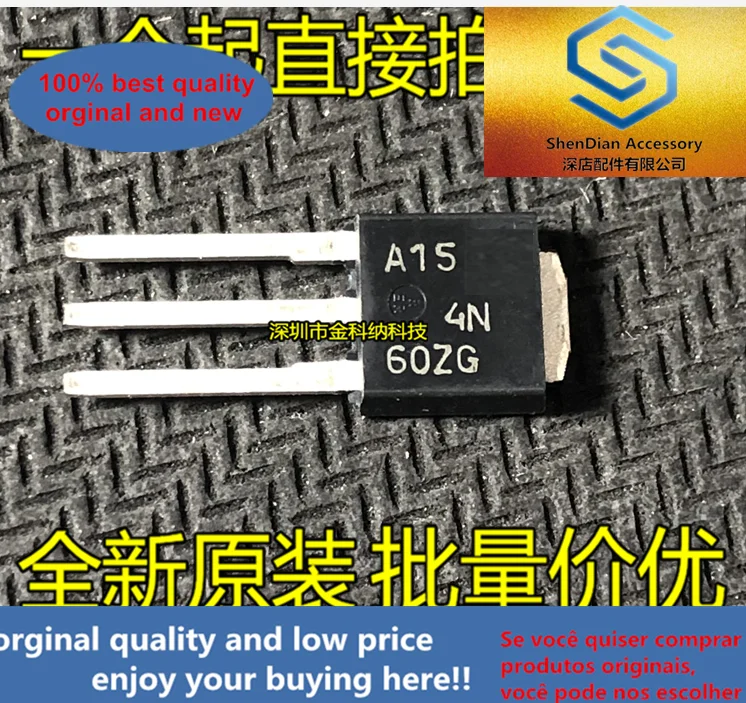 

10pcs only orginal new NDD04N60Z-1G original 4N60ZG TO-251 MOS tube field effect N channel 600V 4.1A