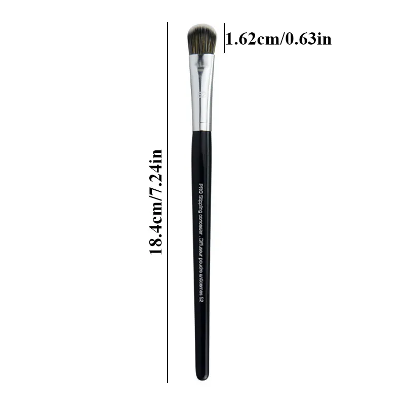 1Pcs 52# Foundation Concealer Brush Face Shadow Broom Big Eyeshadow Concealer Brush Stippling Concealer Brushes Makeup Tools