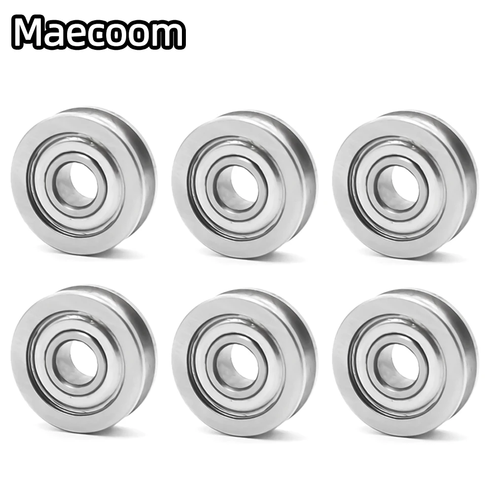 1/5/20/100PCS U-Groove Bearings U604ZZ 4x13x4mm Wheel For 3D Printer Idler Belt Pulleys Guide Rail 604UU Extruder Parts