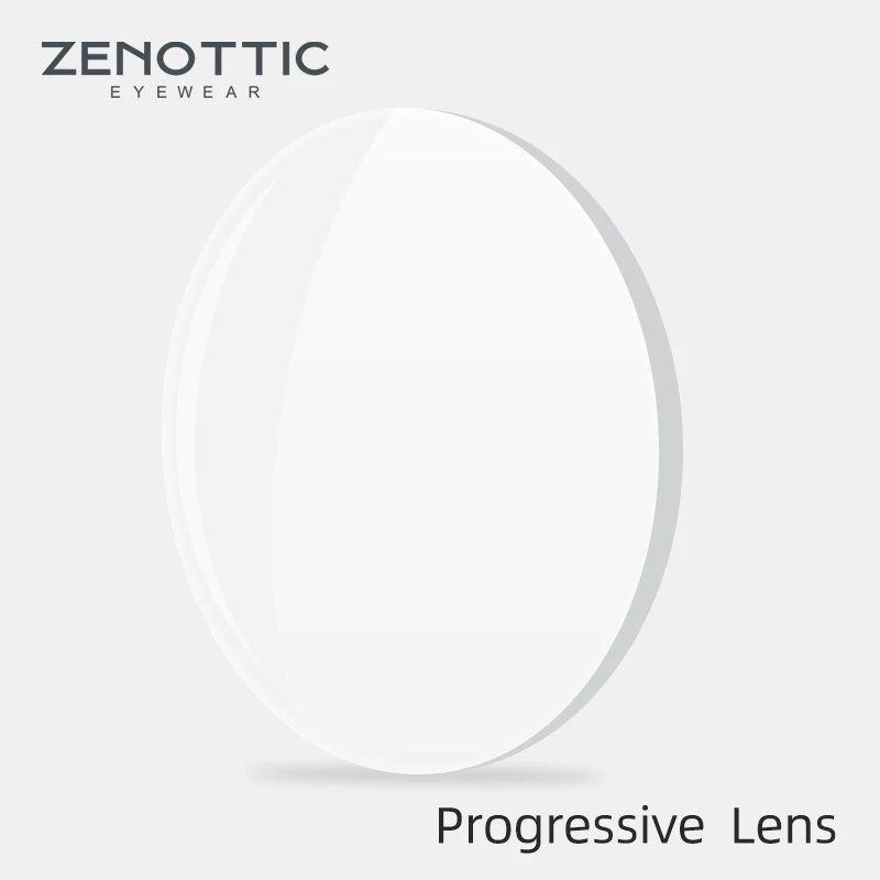 ZENOTTIC 1.56 1.61 1.67 1.74 مكافحة بلو راي CR-39 الراتنج العدسات وصفة طبية العدسات البصرية متعددة البؤر التقدمية