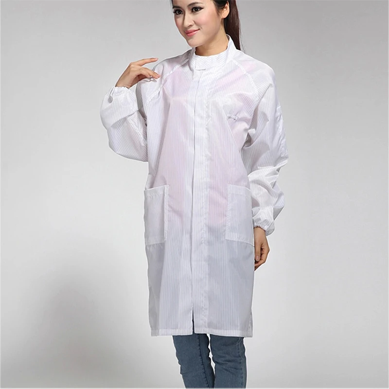 Anti static clothes and Cleanroom Clothes working clothes ESD Coat Clothes Color  Blue (No Include Trousers)