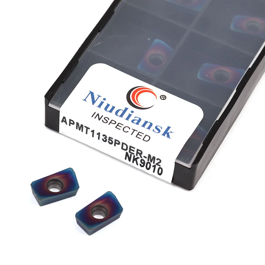 Fraiseuse CNC pour visage, avec insert en carbure, outil de coupe pour le traitement de l'acier, NK9010 APMT1135PDER-H2 NK9010 APMT1135PDER-M2