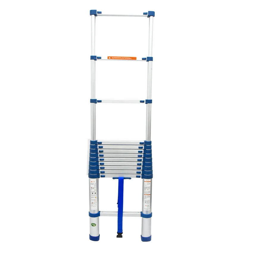 New Arrival 3.85M 13-drabina JJS511 zagęścić stopu Aluminium jednostronna prosta drabina przenośna drabina rozsuwana gospodarstwa domowego