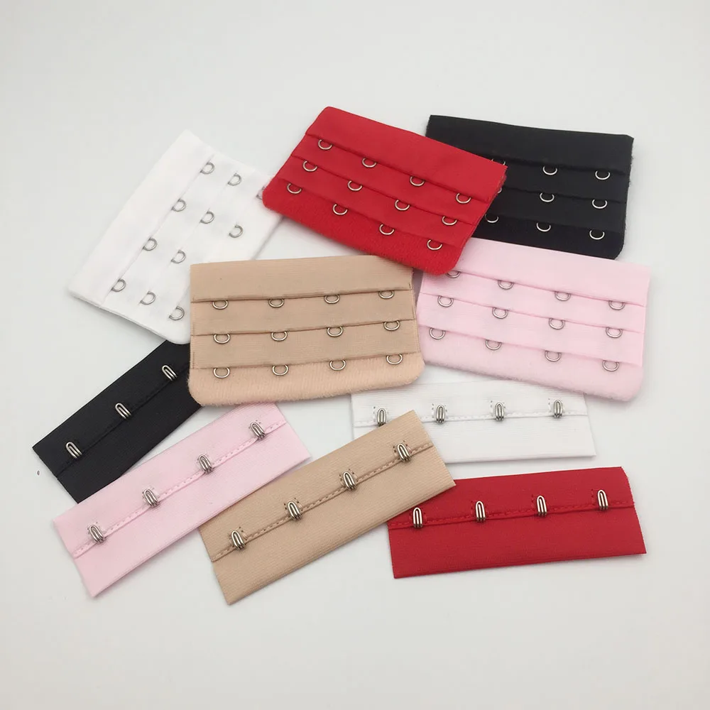 wholesales 60 sets / lot Bra Hook And Eye Extender Bra Buckle 5 color 3x4 DIY Accessories