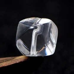 4A Natural White Quartz Crystal Cube Single Bead DIY Beads Jewelry Making