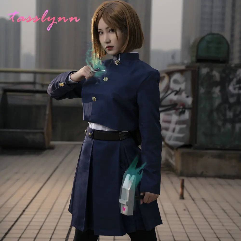 

Anime Jujutsu Kaisen Kugisaki Nobara Cosplay Costume Women Outfits Fancy Suit Top Skirt Coat Halloween Carnival Uniforms Girl