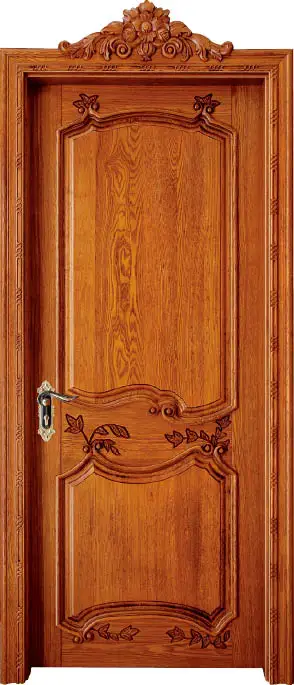 Luxury Carving Designs Thailand Oak Solid Wood Door Exterior Door Interior Wooden Doors C011