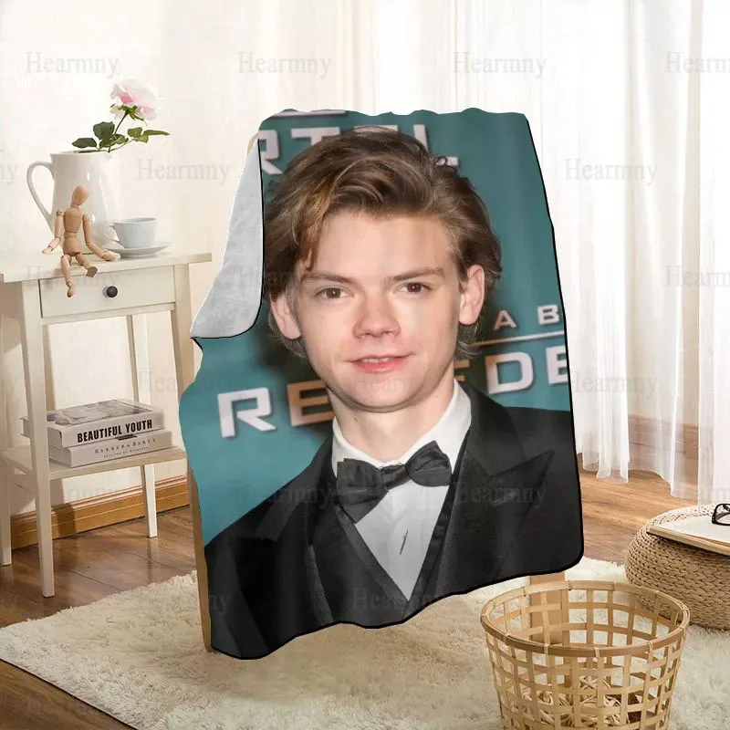 Custom Thomas Sangster Blanket Personalized Blanket On For The Sofa/Bed/Car Portable 3D Blanket For Kid Home Textile Fabric 0318