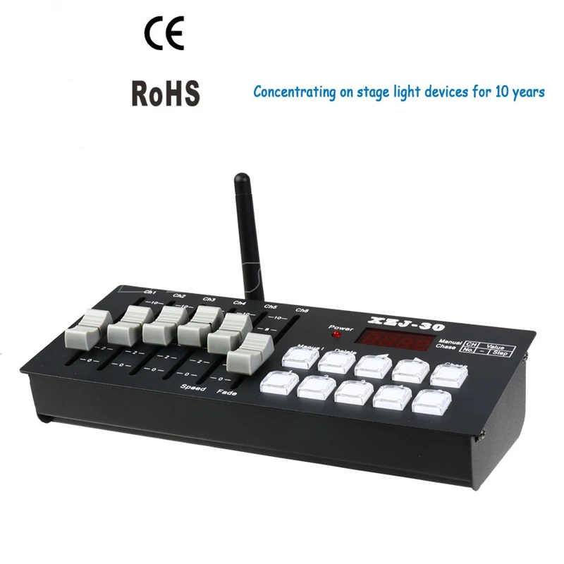 30 تحكم DMX تحكم لاسلكي رخيصة الثمن التحكم عن بعد تحكم DMX للمرحلة DJ الإضاءة Led مصباح موازي المستوى