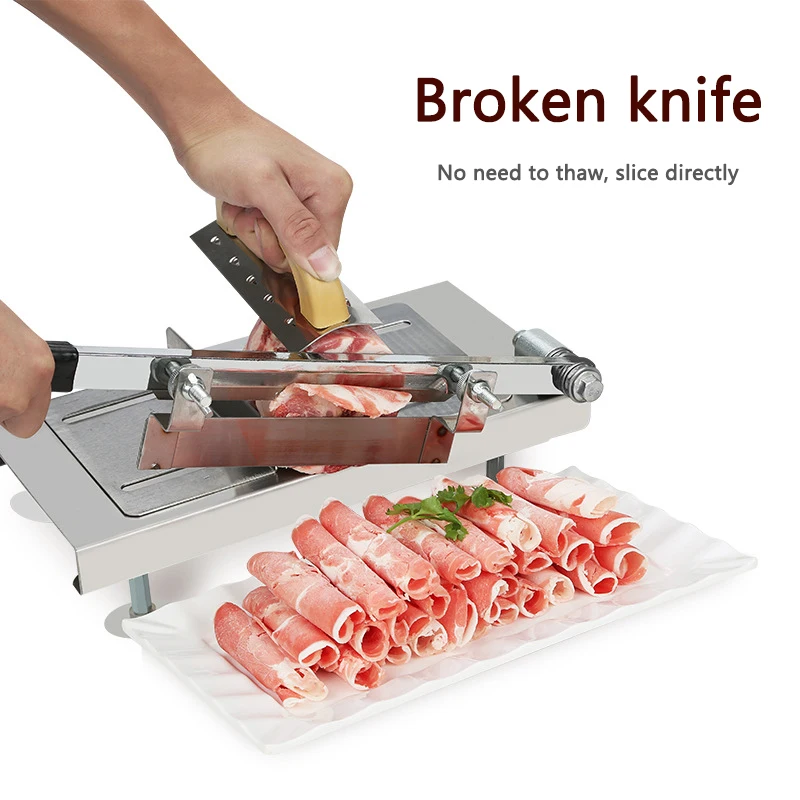 New Stainless steel meat cutter Manual Multi-function slicer for cut gelatin /beef/mutton/rice cake/vegetables/ham slicing maker