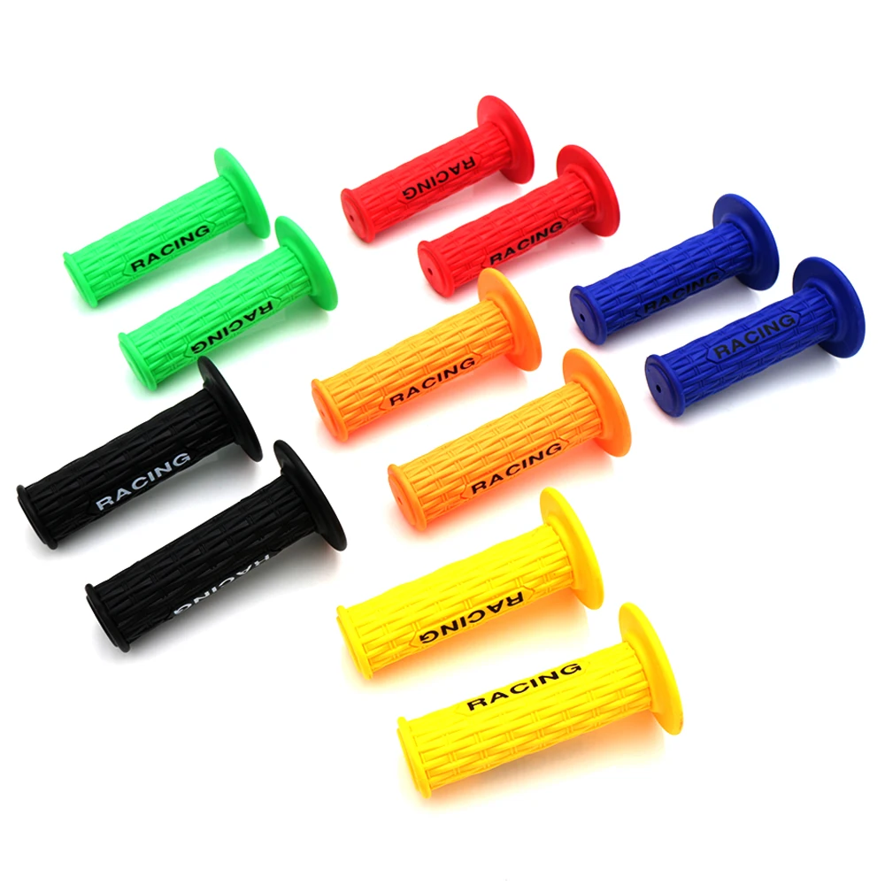 Universal 7/8'' 22mm Rubber Hand Grips Handlebar Motorcycle Dirt bike Custom ATV For KTN Honda Yamaha Suzuki Kawasali Touring