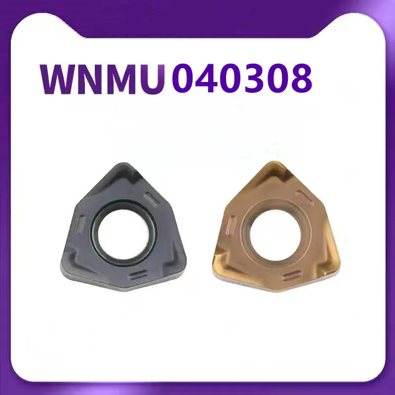 10 шт. токарный инструмент WNMU040308 WNMU 040304 EN KT8030 твердосплавный инструмент 100% оригинальная CNC шестигранная вставка для быстрой подачи WNMU040304