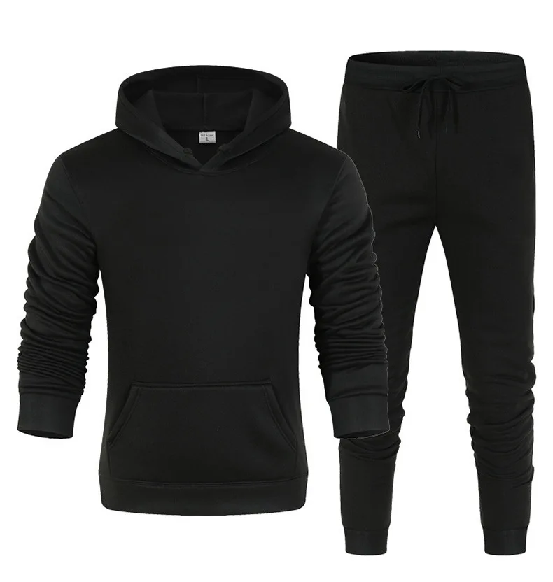 Traje de chándal para hombre y mujer, conjunto de ropa deportiva para correr, Sudadera con capucha para pareja, pantalones personalizados con tu