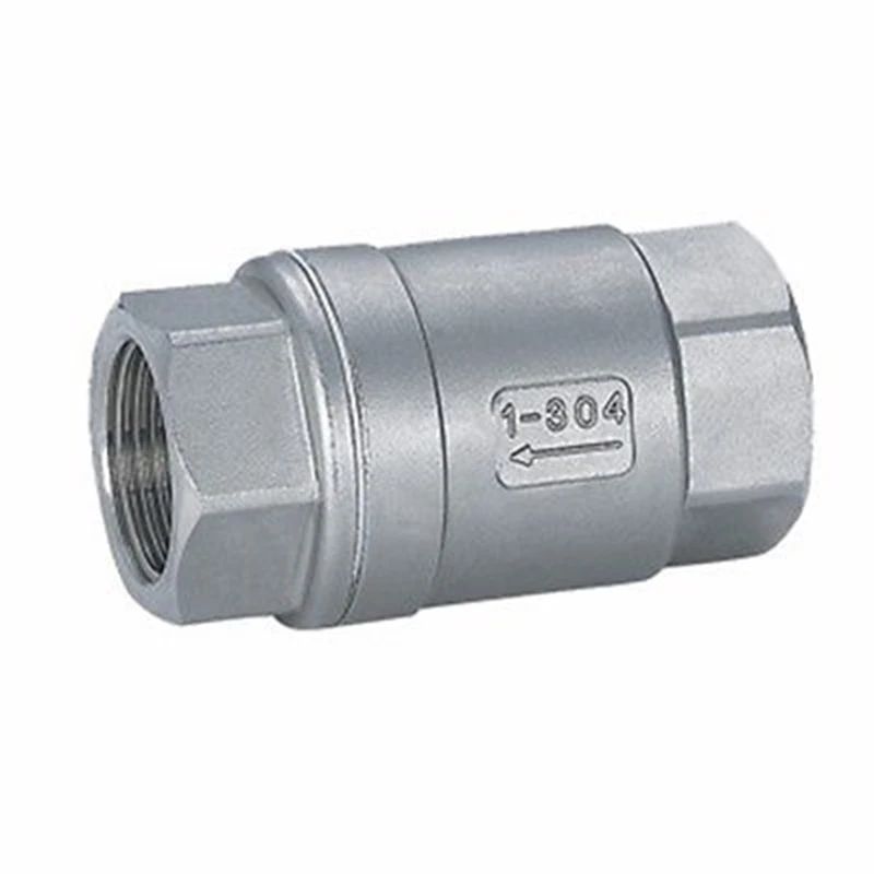 

DN32 1-1/4" BSP Female Thread 304 Stainless Steel Inline Spring Valve Non-return One way Valve 229 PSI