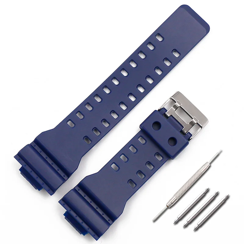 22mm Watch Strap for Casio G-Shock Sports Band for Casio Smart Watch Resin Watch Band for GA-110GB GA-100 GD120 GA-700