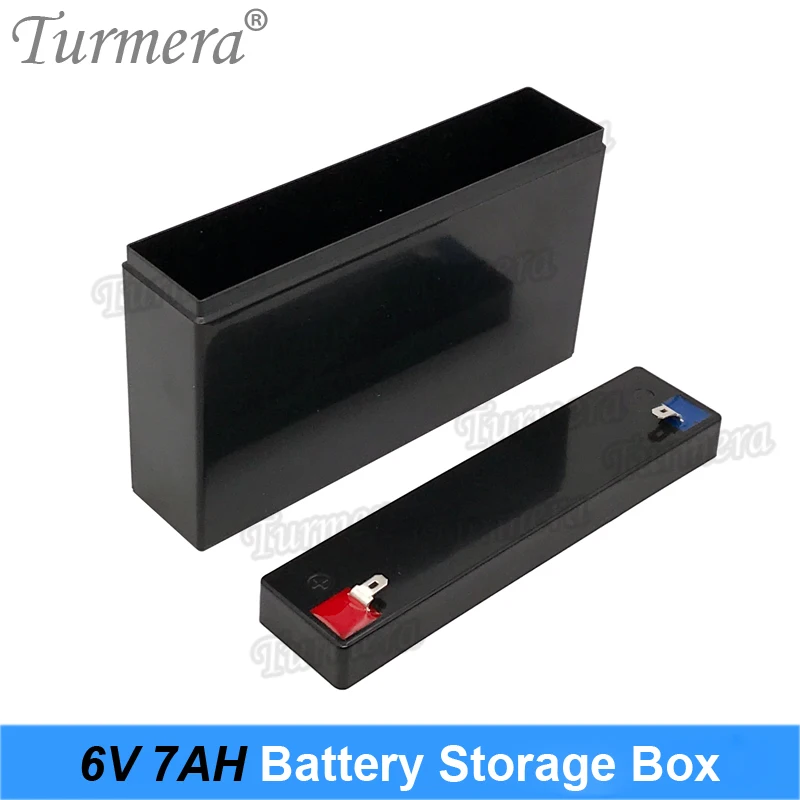 Turmera 6V 7AH Empty Battery Storage Box  for Lifepo4 Battery Use Children Electric Car or Motorcycle Electronic Emergency Light