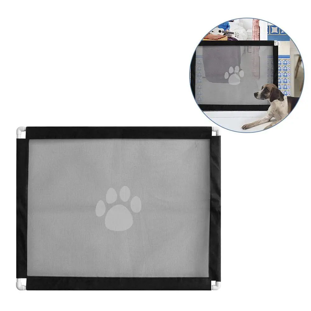 New Baby Safety Fence Pet Barrier Fences Portable Folding Breathable Mesh Dog Gate Pet Separation Guard Dogs Isolated Fence