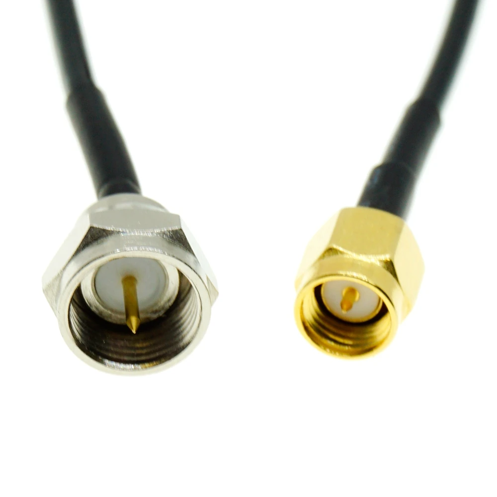 SMA Male to F Male Plug Connector pigtail Jumper RF RG174 cable