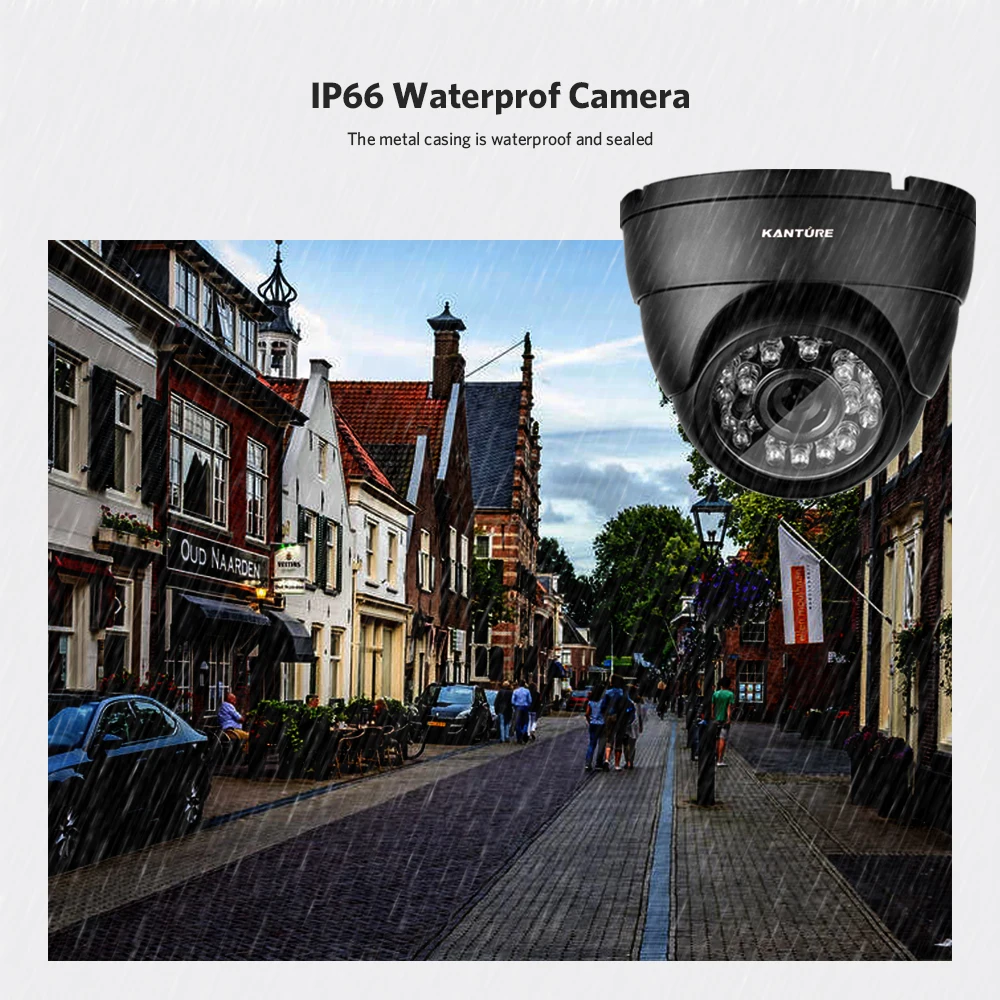 KANTURE 16CH 4K AHD DVR Kit 8MP CCTV Security Camera System Ai Indoor Outdoor Video Surveillance Set XMEYE