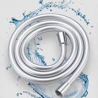 1/1.5/2m PVC Handheld Shower Head Hose Flexible Anti Winding Explosion-proof Water Tube Bathroom Faucet Hose Extension Pipe