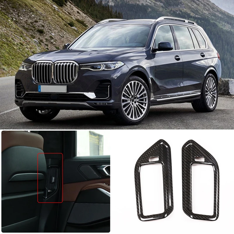 

2 шт., автомобильные наклейки из углеродного волокна для BMW X5 G05 X7 G07 2019-2021 B