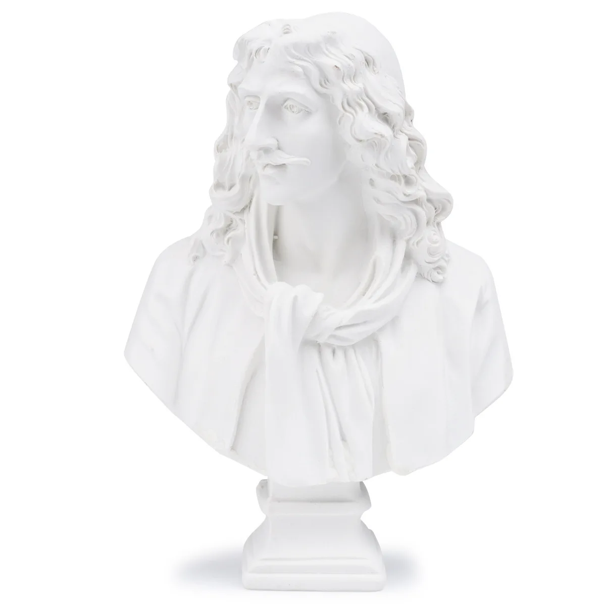 Resin plaster statue Art sketching practice sketching plaster statue Home decoration ornaments Portrait of Molière