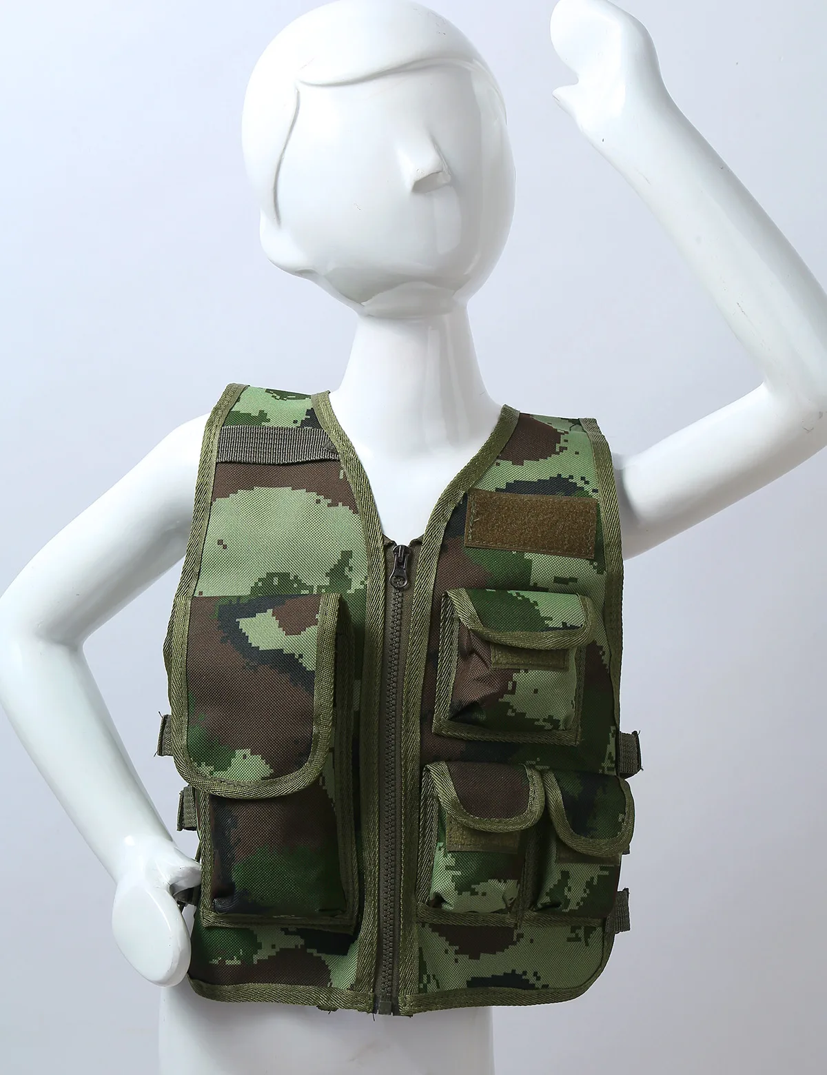 Militaire Kinderen Camouflage Jacht Kleding Mannen Combat Apparatuur Tactical Army Vest Kinderen Cosplay Kostuum Airsoft Sniper Uniform